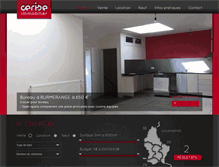 Tablet Screenshot of cerise-immobilier.lu